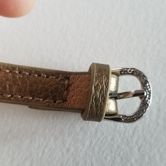 Wrap bracelet bronze color Silver tone buckle CN - Picture 13 of 16